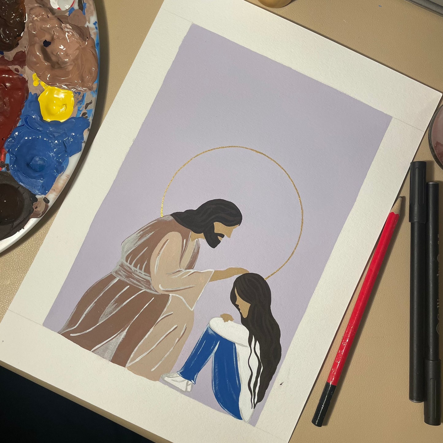 Peinture - "Daughter of God"-MD ART